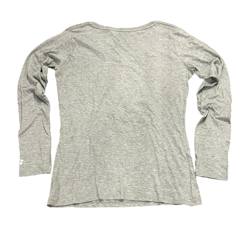 Purdue Boilermakers Long Sleeve V-Neck Graphic Tee Gray College Game Day NCAA - Picture 3 of 6